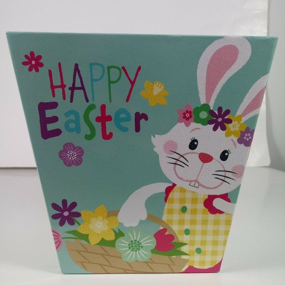 Easter Basket Bunny Rabbit Cardboard - Picture 3 of 13